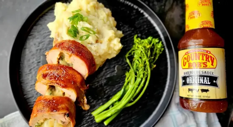 Bacon Wrapped BBQ Stuffed Pork Tenderloin - Country Bob's Recipes