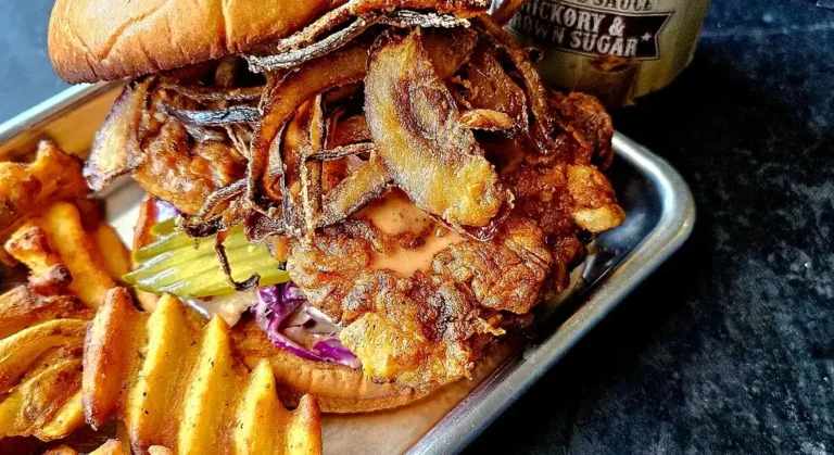 Barbecue Fried Chicken Sandwich with Barbecue Slaw - Country Bob's Recipe