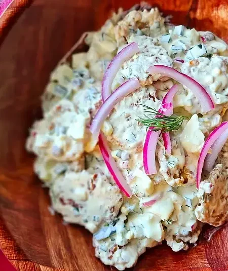 Cajun Smashed Tater Tot Potato Salad