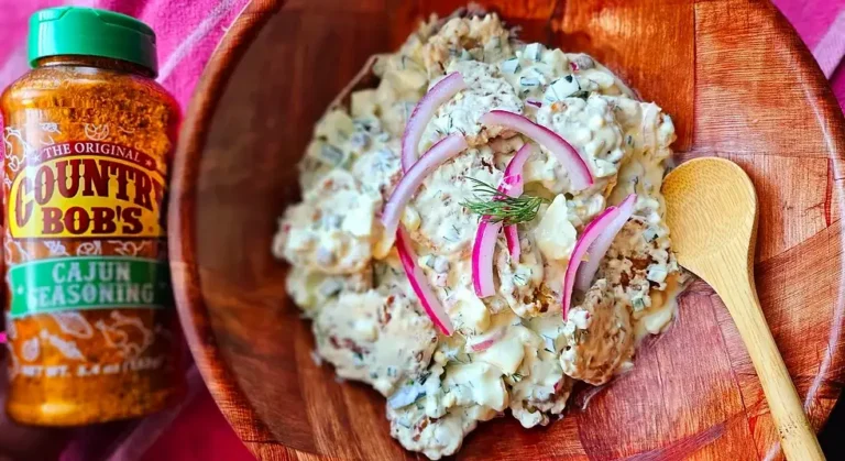 Cajun Smashed Tater Tot Potato Salad