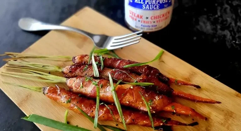 Maple Glazed Bacon Wrapped Carrots
