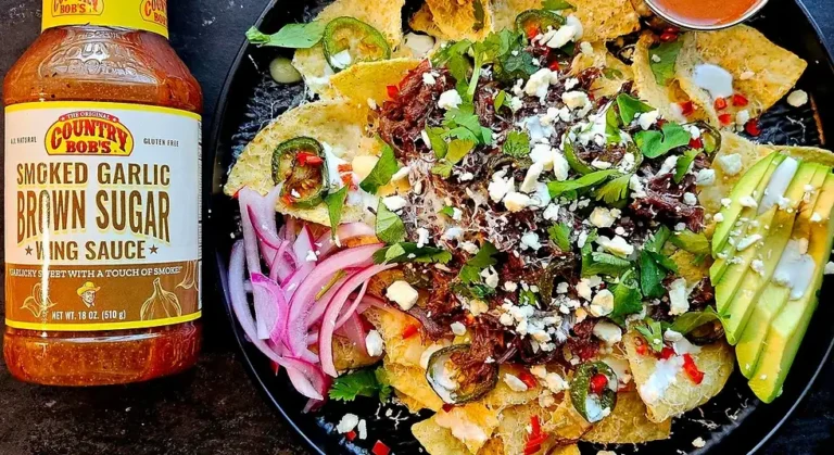 Smoked Garlic and Brown Sugar Beef Nachos - Country Bob's Recipe