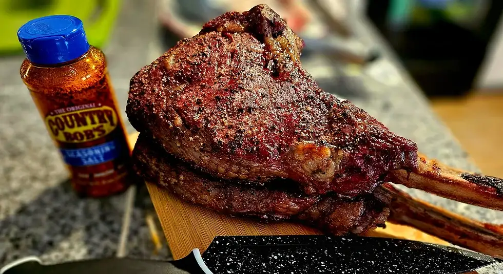 Smoked Tomahawk Steak - Country Bob's Recipes