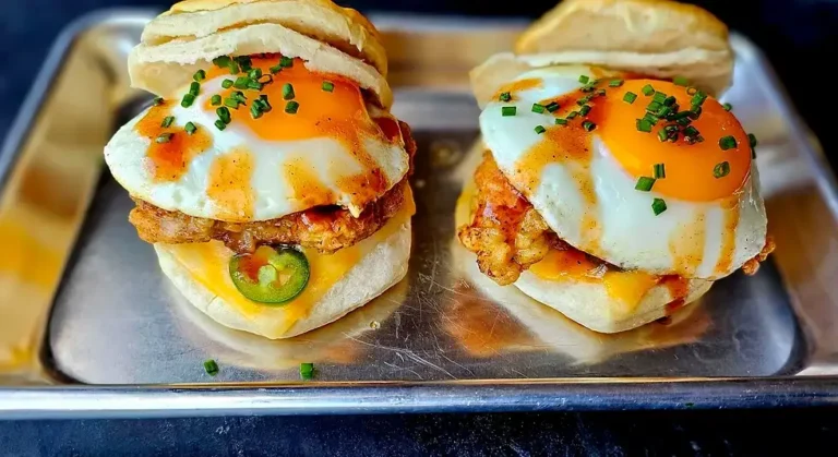 Sweet and Spicy Hickory and Brown Sugar BBQ Chicken Breakfast Biscuits - Country Bob's Recipes